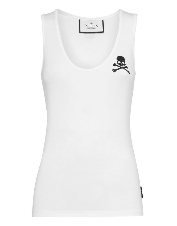 Tank top Skull&Bones white