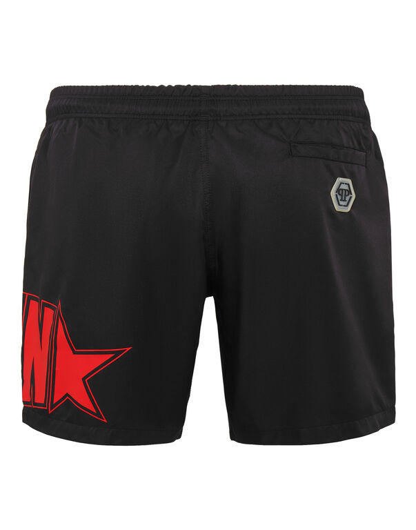 Beachwear Short Trousers black / red