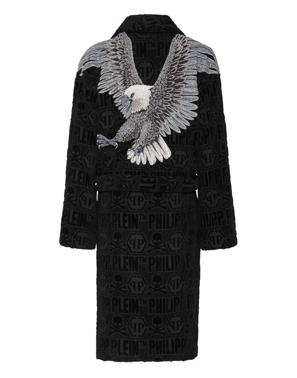 Bathrobe Silver Eagle black