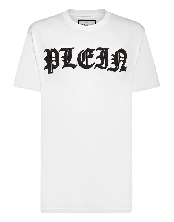 T-shirt Round Neck SS Gothic Plein white