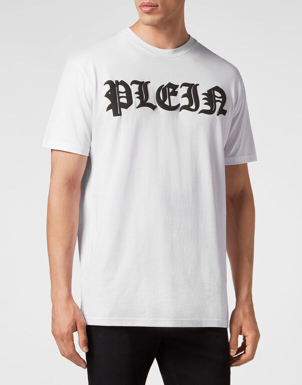 T-shirt Round Neck SS Gothic Plein white