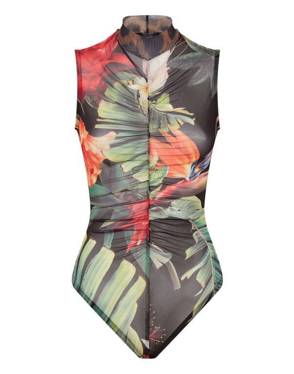 Body Flowers black / multicolored