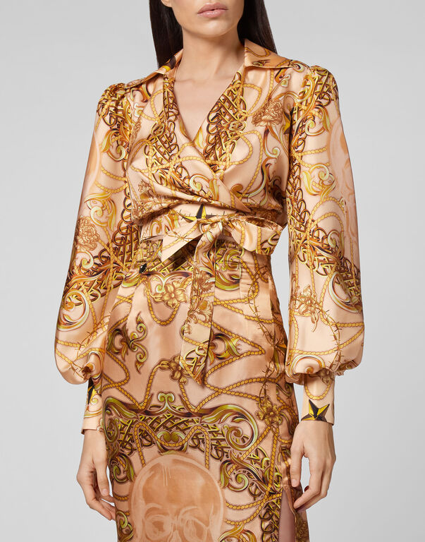 Blusa New Baroque beige