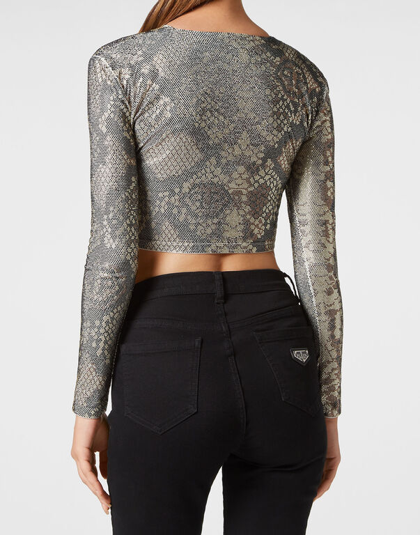 Crop Top beige 3 Crop Top beige