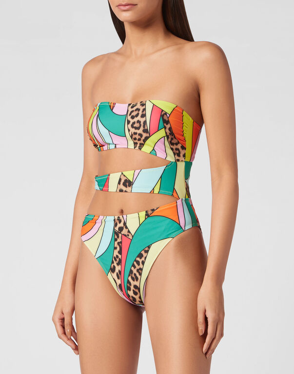 Monokini Rainbow Patchwork multicolor